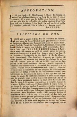 Oeuvres Diverses De M. De La Fontaine, De L'Academie Françoise, 2