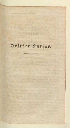 Dritter Kursus