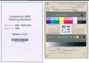 Entnazifizierung Erich Nyssen , geb. 25.07.1908 (Kuerschner)