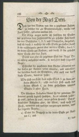 Von der Regel Detri