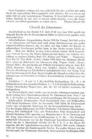 Chronik des Johanneums