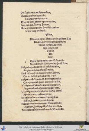 Eiusdem Carmen Elegiacum in ignavos Zoilos