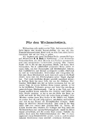 Für den Weihnachtstisch