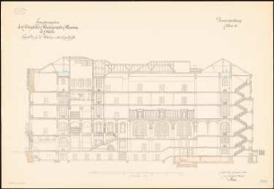 Unterrichtsanstalt des Kunstgewerbemuseums, Berlin Erweiterung: Querschnitt 1:100