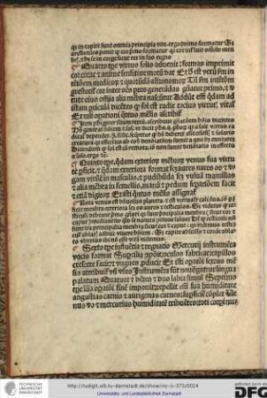 [Commentum.] Item philosophi propter illum textum ascribunt generationem hominis dicentes Homo generat hominem et sol...