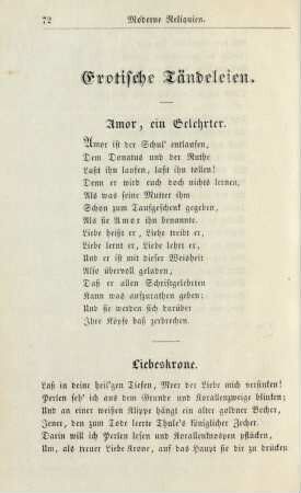 Erotische Tändeleien