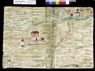 o.T. [Abriss eines zwischen Württemberg und Rottweil strittigen Abschnitts der württembergisch-rottweilischen Grenze zwischen Flözlingen und Horgen an der Eschach]