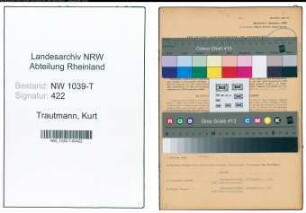 Entnazifizierung Kurt Trautmann , geb. 21.08.1899 (Betriebsleiter)