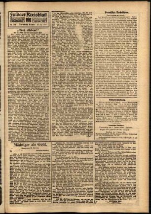 Zweite Ausgabe vom Mittwoch, den 31. Dezember 1919.