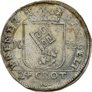 24 Grote der Reichsstadt Bremen, 1672