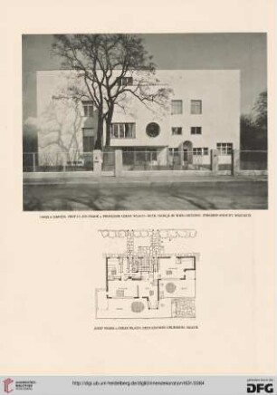 Ein Haus in Wien-Hietzing: von Prof. Dr. Josef Frank, Dr. Oskar Wlach. ("Haus & Garten"), Wien