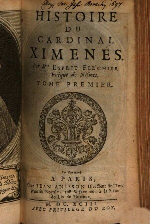 Histoire Du Cardinal Ximenés. 1