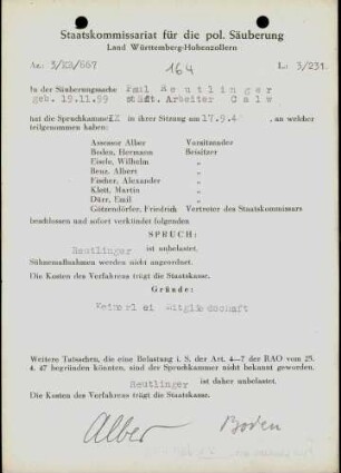 Reutlinger, Paul
