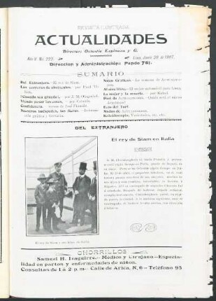El rey de Siam en Italia