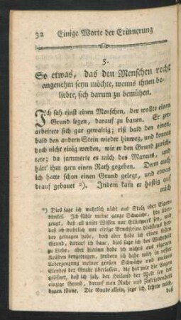 5. So etwas, das den Menschen recht angenehm seyn möchte, wenns ihnen beliebte, sich darum zu bemühen