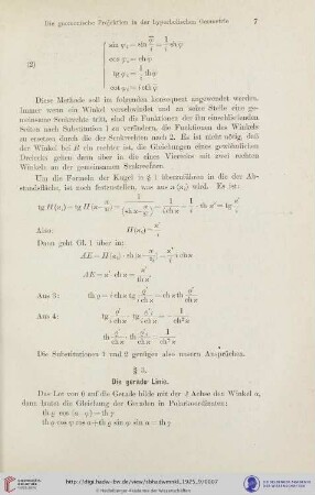 § 3. Die gerade Linie