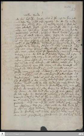 Brief von Johann Hieronymus Wiegleb an August Hermann Francke.