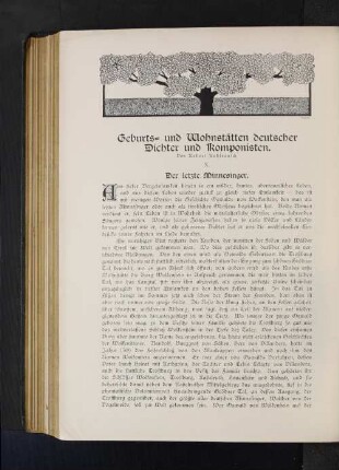 Geburts- und Wohnstätten deutscher Dichter und Komponisten