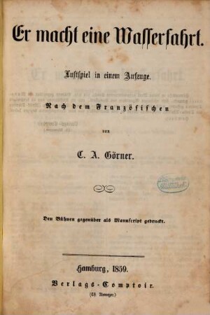 Das Theater des Auslandes. 8. 1858/59, H. 11