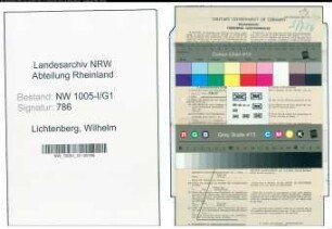 Entnazifizierung Wilhelm Lichtenberg , geb. 28.03.1893 (Feuerwehrmann)