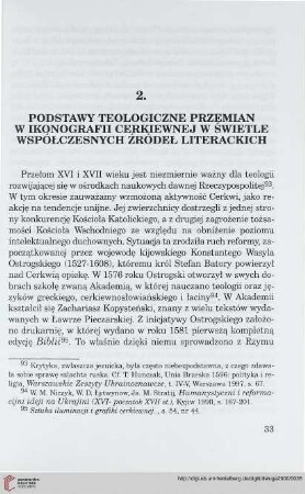 2. Podstawy teologiczne przemian w ikonografii cerkiewnej w świetle współczesnych źródeł literackich