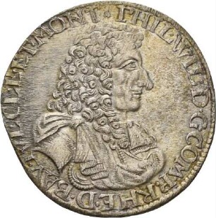Gulden des Kurfürsten Philipp Wilhelm von der Pfalz, 1674