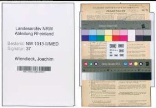 Entnazifizierung Joachim Wiendieck , geb. 08.08.1914 (Arzt)