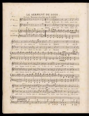 No. 2. Le serment du soir