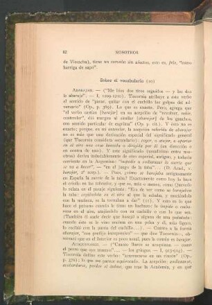 Sobre el vocabulario