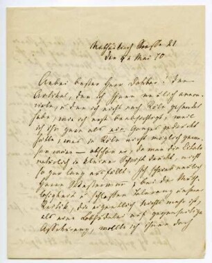 Korrespondenz von Fanny Lewald an Adolf Glaser
