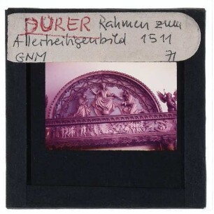 Dürer, Allerheiligenbild (Wien KhM GG_838) : (Rahmen)
