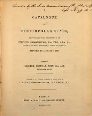 A catalogue of circum polar stars