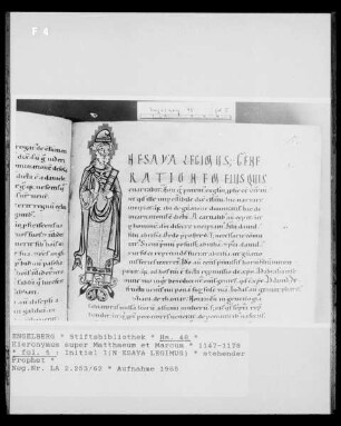 Handschrift Hieronymus super Matthaeum et Marcus, fol. 5: Initiale I