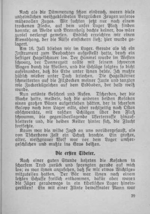 Die ersten Tibeter.