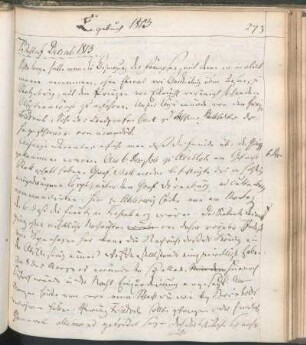 Tagebuch 1813 [bis 1814]