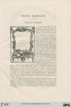 4: Trois cercles : Paris et Londres