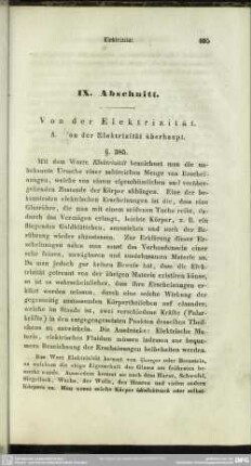 IX. Anschnitt. Von der Elektrizität