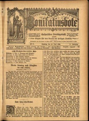 Erste Ausgabe vom Sonntag, den 19. Juni 1904.