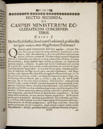 Casus I. - Casus VI.