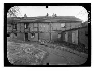 Neubrandenburg, Große Wollweberstraße 11/13. Pfarrwitwenhaus. Stallgebäude. Hofansicht