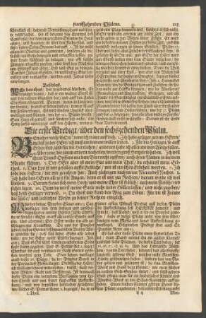 ... über den sechszehenden Psalm