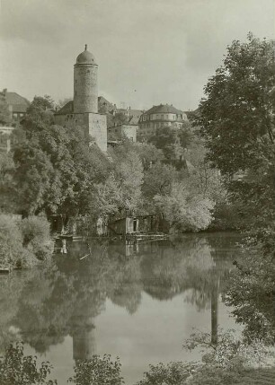 Bautzen, Blick über die Spree auf die Neue Wasserkunst