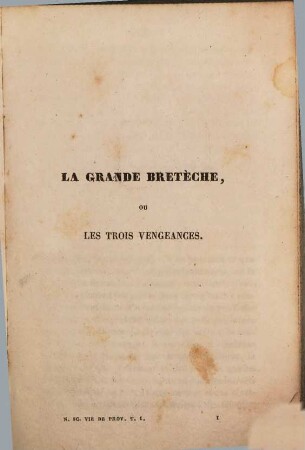 Nouvelles scènes de la vie de Province, 1