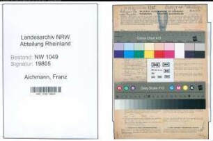 Entnazifizierung Franz Aichmann , geb. 09.07.1889 (Tanzlehrer)