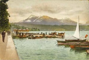 Luzern, Quai mit Rigi. [R]
