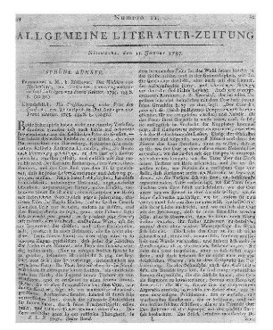 Kratter, F.: Das Mädchen von Marienburg. Ein fürstliches Familiengemälde in fünf Aufzügen. Frankfurt: Eßlinger 1795