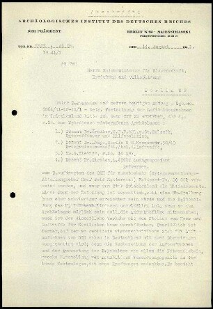 Brief; Martin Schede an Walther Wrede