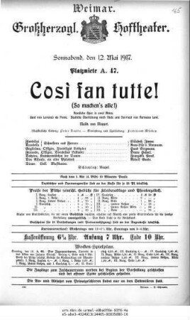 Cosi fan tutte! (So machen`s alle!)