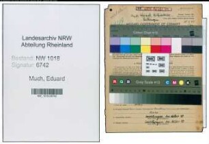 Entnazifizierung Eduard Much , geb. 26.02.1891 (Arbeiter)