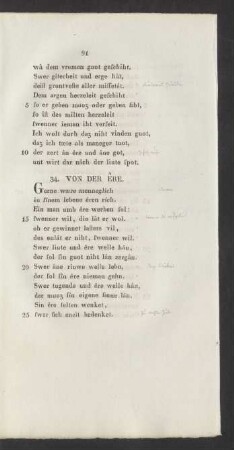 34. Von Der Êre.